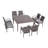 Alezandro 8 - Person Premium All-Weather Wicker Patio Dining Set with Square Table , Cushions Included