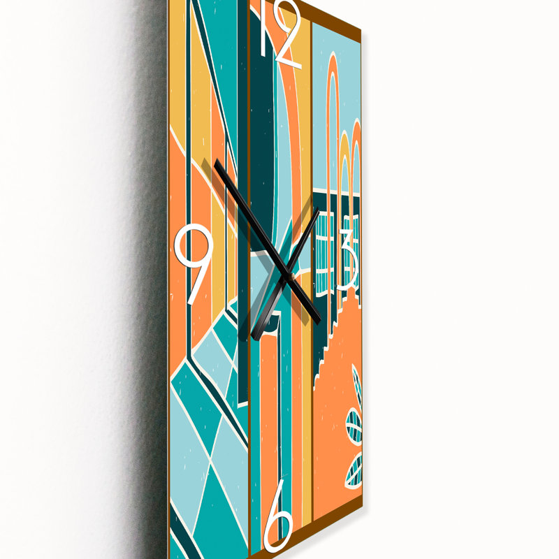 Horloge murale style géométrique, Grand