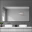 Miroir de salle de bain mural avec fonctions antibuée et imperméables pour un décor moderne
