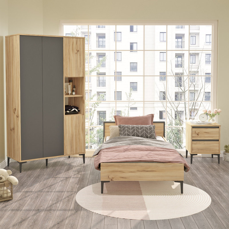 Young Room Set, Naturel / gris