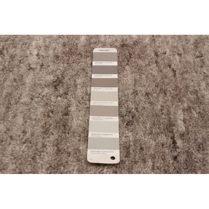 Tapis taupe en laine noué à la main 8 pi 2 po x 10 pi 0 po Kashkuli Gabbeh