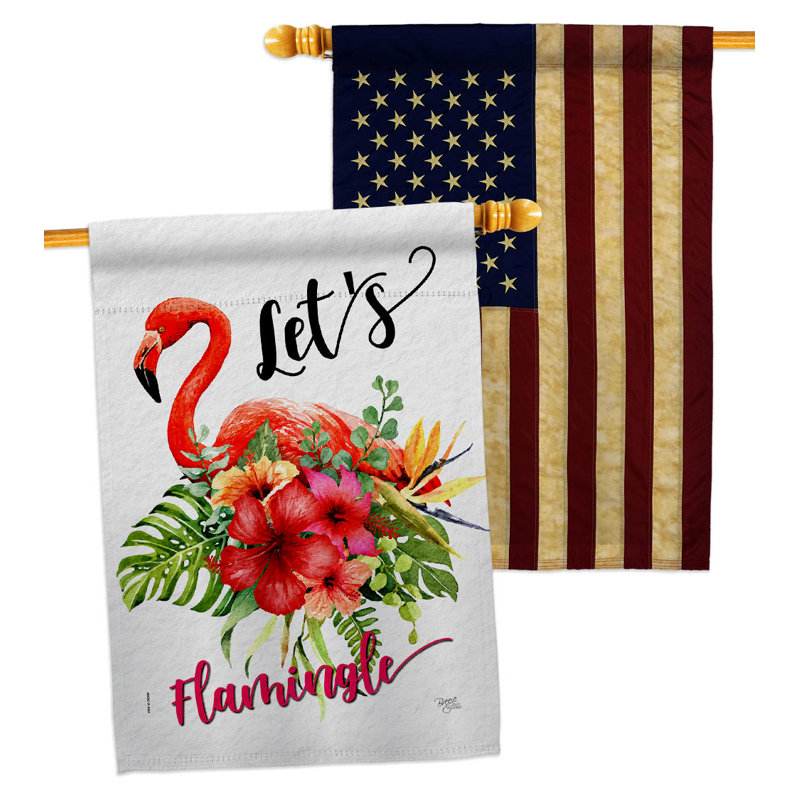 Double Sided 40'' H x 28'' W Polyester House Flag