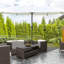 Parasol de patio 15 po beige - Parasol de marché rectangulaire en acier double face, nervures, facile à assembler pour parasol de terrasse de jardin, protection solaire, solide