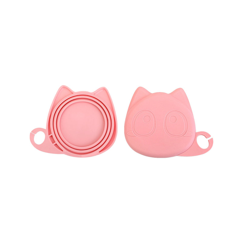 Couvercle réutilisable pour aliments en silicone, rose, Rose