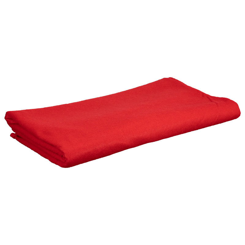 35.5" x 94.5" Rectangular Table Drape, Red