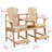Adirondack Balcony/Pub Double Seater with Built in Table and Footrests – Has 1-5/8” Umbrella Hole and  Elevated Seating for Deck, Porch & Balcony Railings. Solid Pressure Treated Wood-117722687