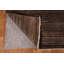 Tapis brun / gris en laine noué à la main de conception unique 6 pi 6 po x 9 pi 8 po New Age