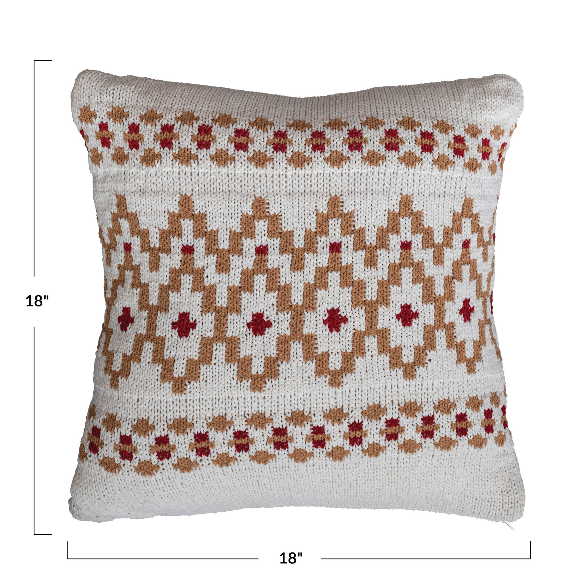 Geometric Cotton Throw Pillow