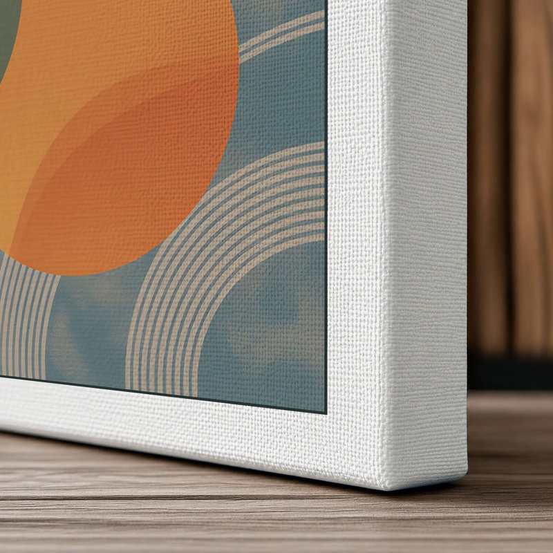 Chromatic Balance Mid-Century - Wrapped Canvas, 24x16 - 61.0 x 40.6 cm, White Border
