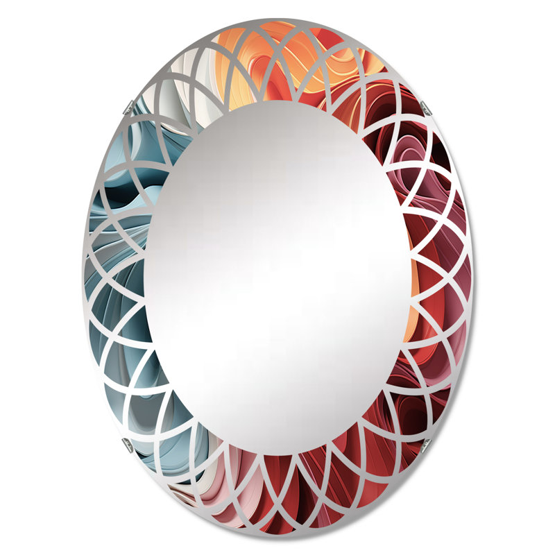 Chesterray - Miroir mural moderne ovale, 30 po x 20 po
