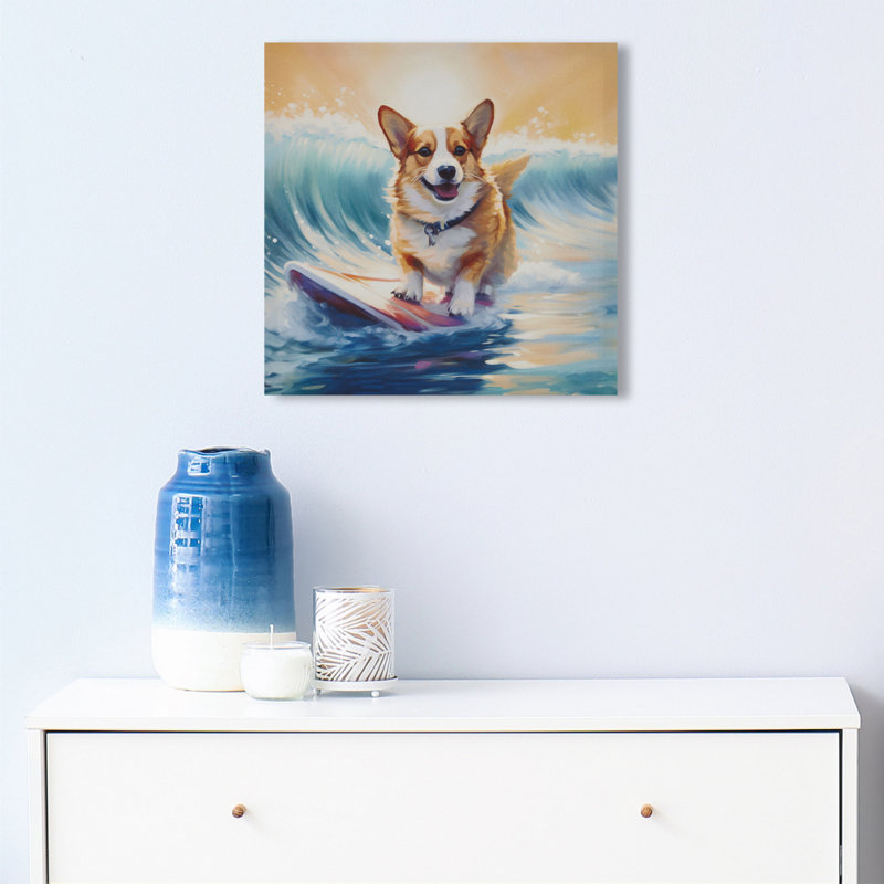 Art mural Corgi