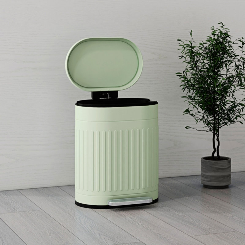 Metal Kitchen Trash Can
