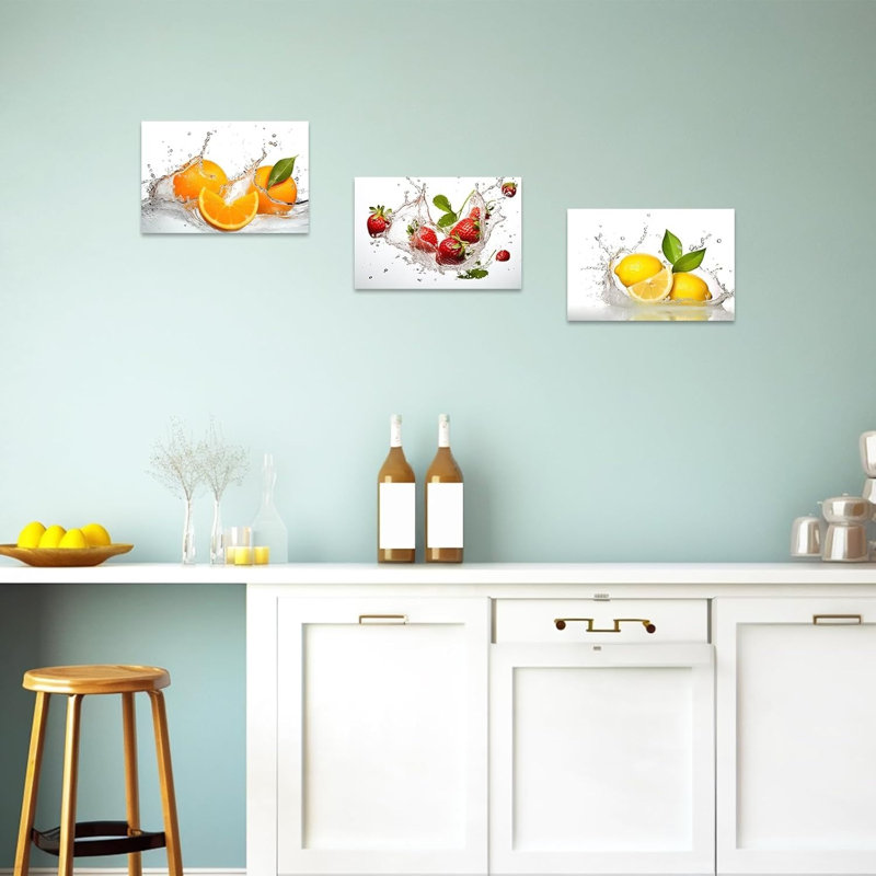 3 Piece No Frame Print on Canvas