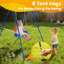 Idealhouse Galvanised Steel Swing Set with