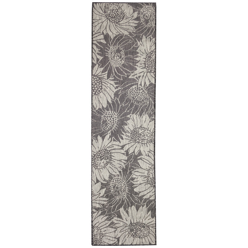 Tapis intérieur / extérieur Rosalind Wheeler Carmel, Tapis de couloir 1 pi 11 po x 7 pi 6 po