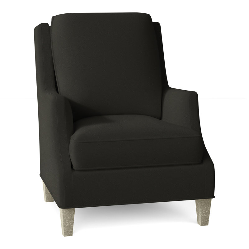 Fauteuil l 31,5 po Savannah, Amande chamois, Perigold montage onyx
