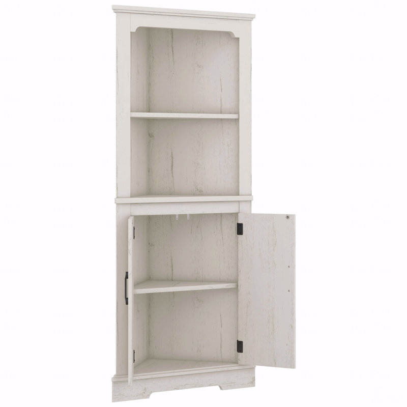 Armoire d'angle, haute avec portes