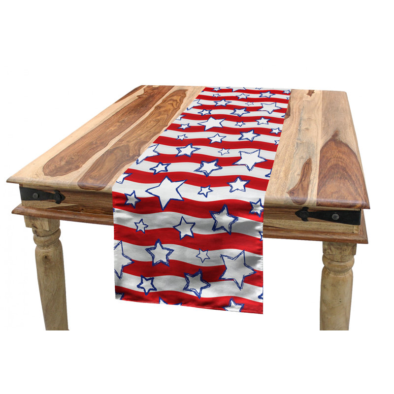 Chemin de table géométrique, 120 po x 16 po