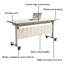 Ensemble de table pliable de conférence et de formation mobile-610910390