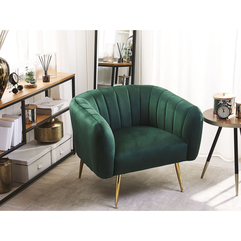 Jairo Upholstered Armchair, Green