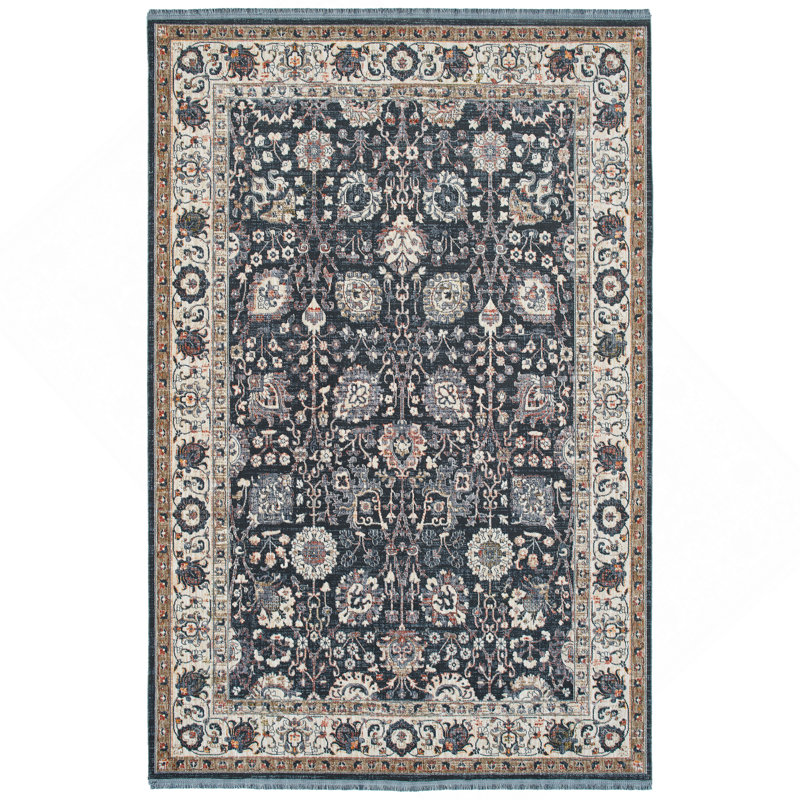 Transitional, Oriental, Cut Pile Rectangle Area Rug