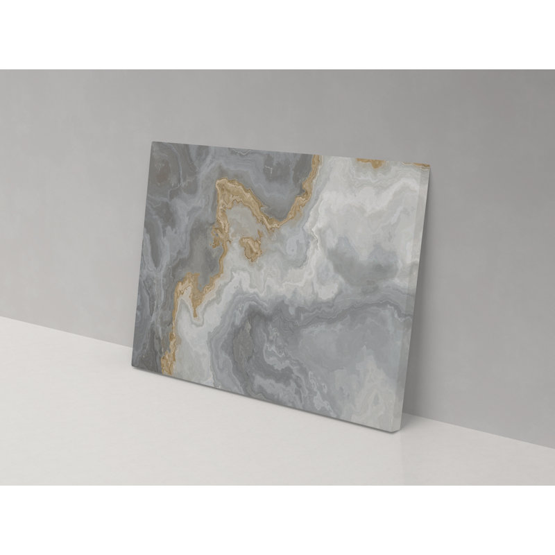 Grey Marble - Wrapped Canvas Painting