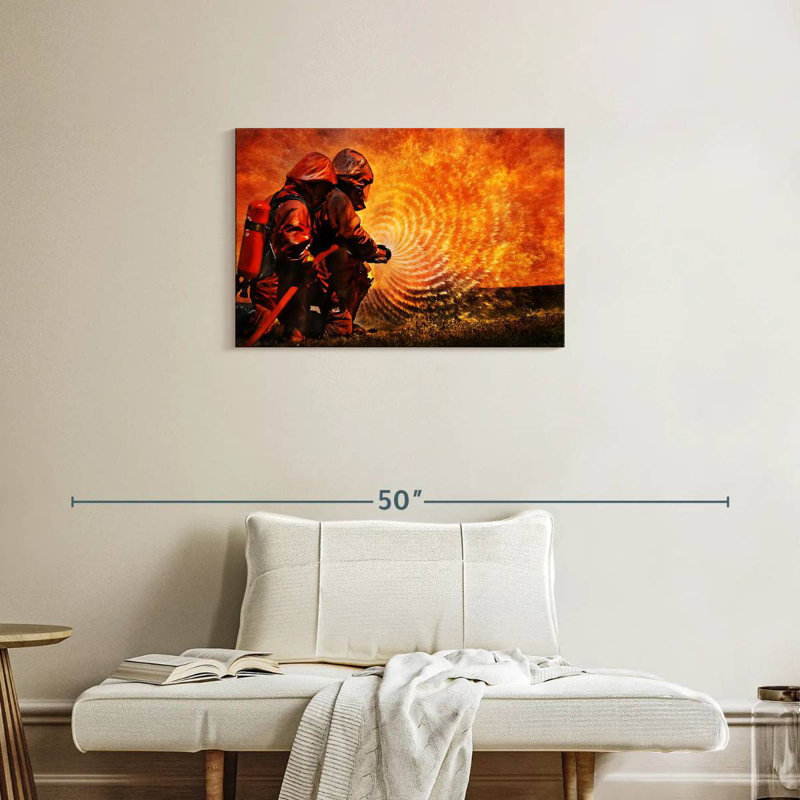 Alcaraz Firefighter Rings Of Fire, 20" H x 30" W