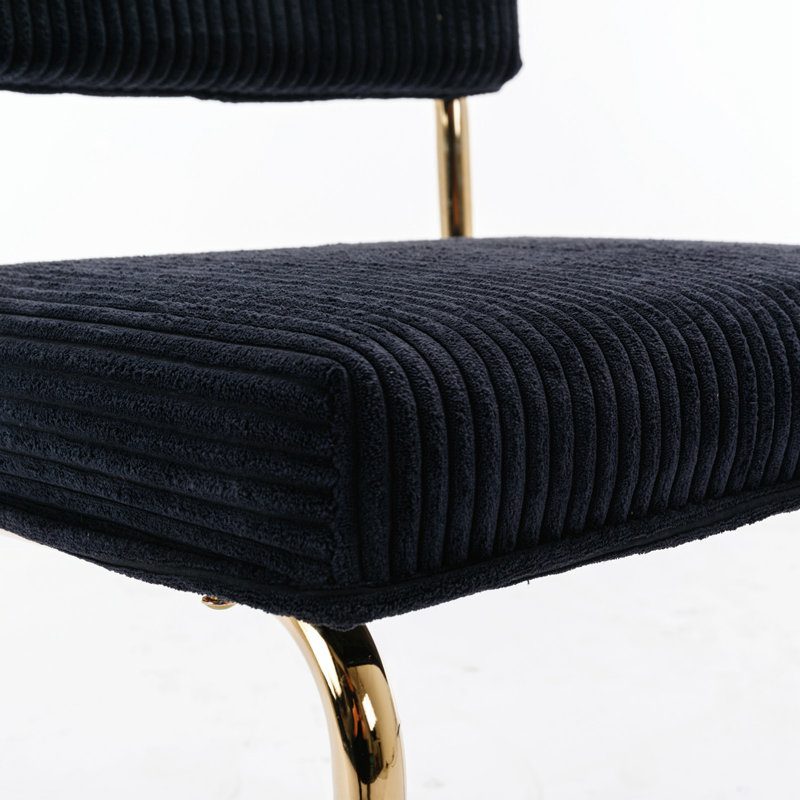 Chaise d'appoint Vontavious, Noir