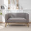 Causeuse en velours Cristen-552243110