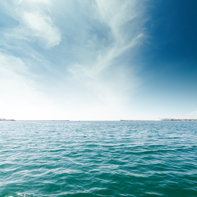Turquoise Sea - Wrapped Canvas Print, 30cm H x 30cm W