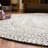 Ociuso Braided Black and White Farmhouse  Area Rug-1843749043