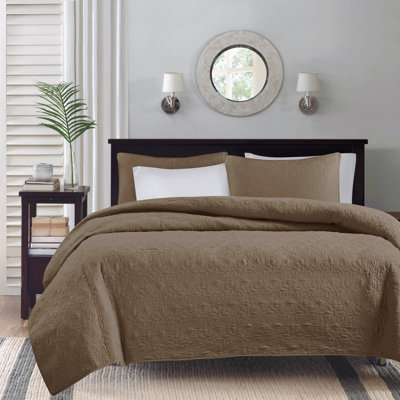 Reversible Quilt Set Mocha King/Cal King