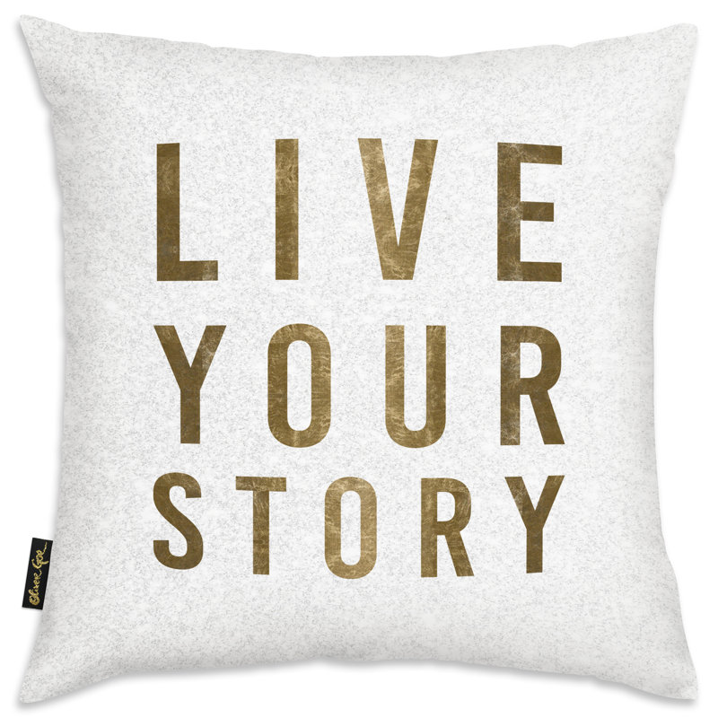 Housse et insert pour coussin Live Live Story