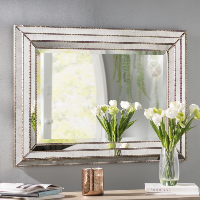 Wood Rectangle Wall Mirror