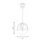 Luminaire suspendu simple en verre Margos-1633139663
