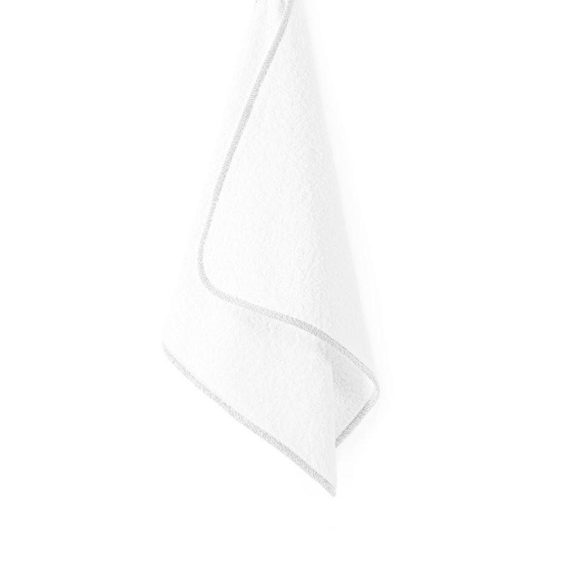 Parson Towel, White/Silver, Bath Towel - 1 Pack