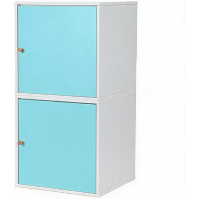 Metal Cube Storage Cabinet with Magnetic Single Door Wall Mount