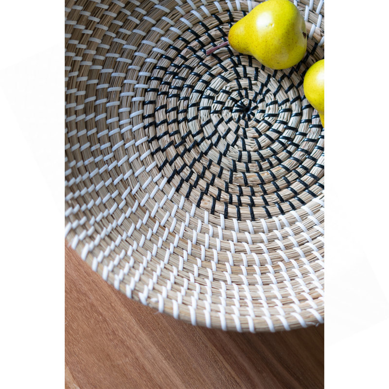S / 2 bols tissés en ruppie maritime Kira