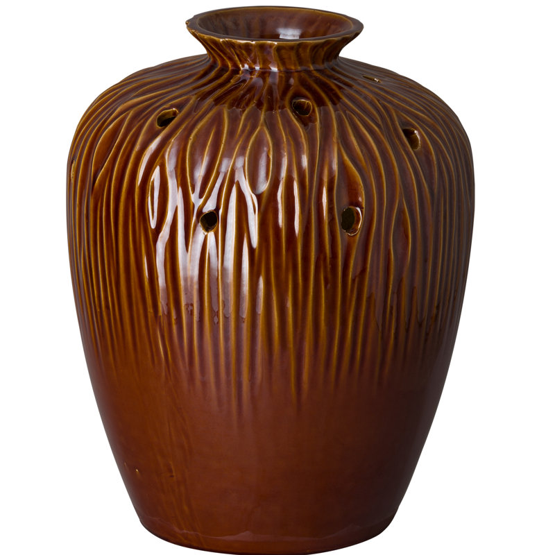 Vase de plancher séquoia, Brun