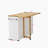 Kitchen Island Cart With 2 Door Cabinet And Three Drawers With Spice Rack, Towel Rack