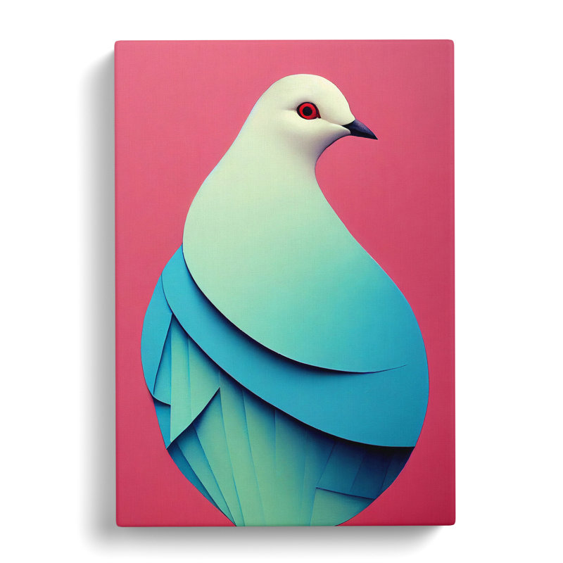Beautiful Dove Bird - Wrapped Canvas, 76cm H x 50cm W x 3cm D