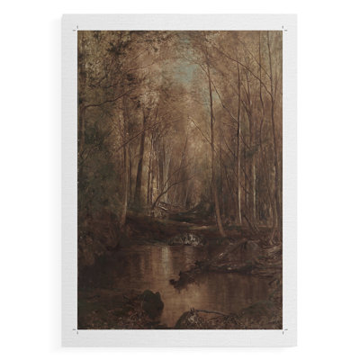 Vintage Landscape CIII -Canvas Print Only - NOT FRAMED