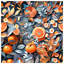 Couvre-lit matelassé orange et feuilles orange toutes tailles-126120279