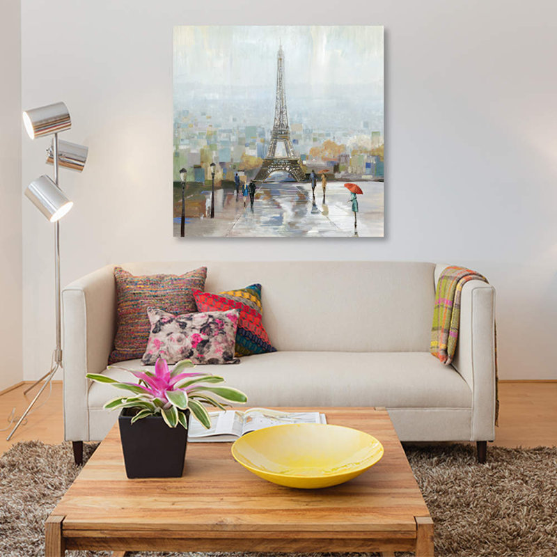 Paris par Allison Pearce - Estampe numérique sur toile tendue avec châssis, H 12 po x l 12 po x P 0,75 po, Toile tendue
