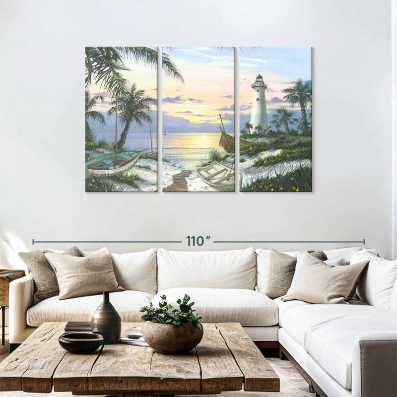 Gillard Lighthouse Landing Final, 48" H x 74" W