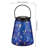Murano Handcrafted Glass and Metal Solar Powered Decorative Outdoor Lantern-125844722