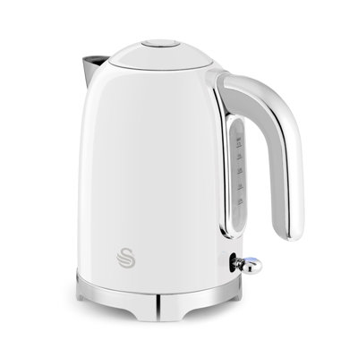 Swan Solace Cordless Kettle, Premium with a High Gloss Finish, Fast Boil, 360-Degree Base, Removable Limescale Filter, 1.7 Litres, 3000W