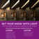 Inlight 3 Colour Levels LED Under Cabinet Lighting, Hardwired or Plugged-in, Selectable White 2700K/3000K/4000K,