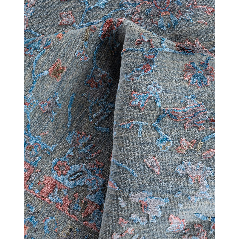Overdyed One-of-a-Kind 9' 0" X 12' 1" Hand Knotted Area Rug