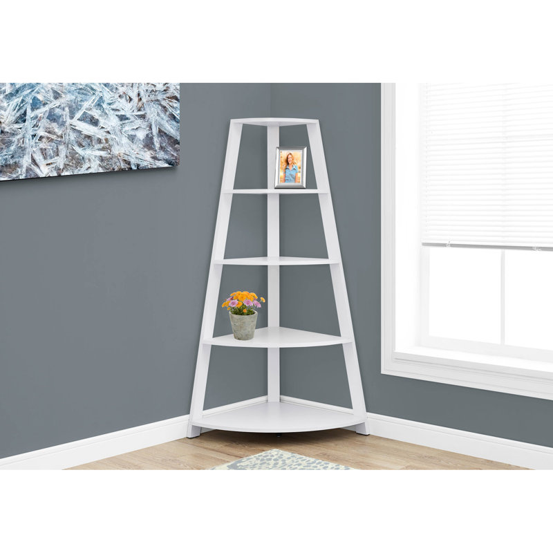 Bibliothèque blanche H 60 "dans le couloir - moderne avec tablette fixe